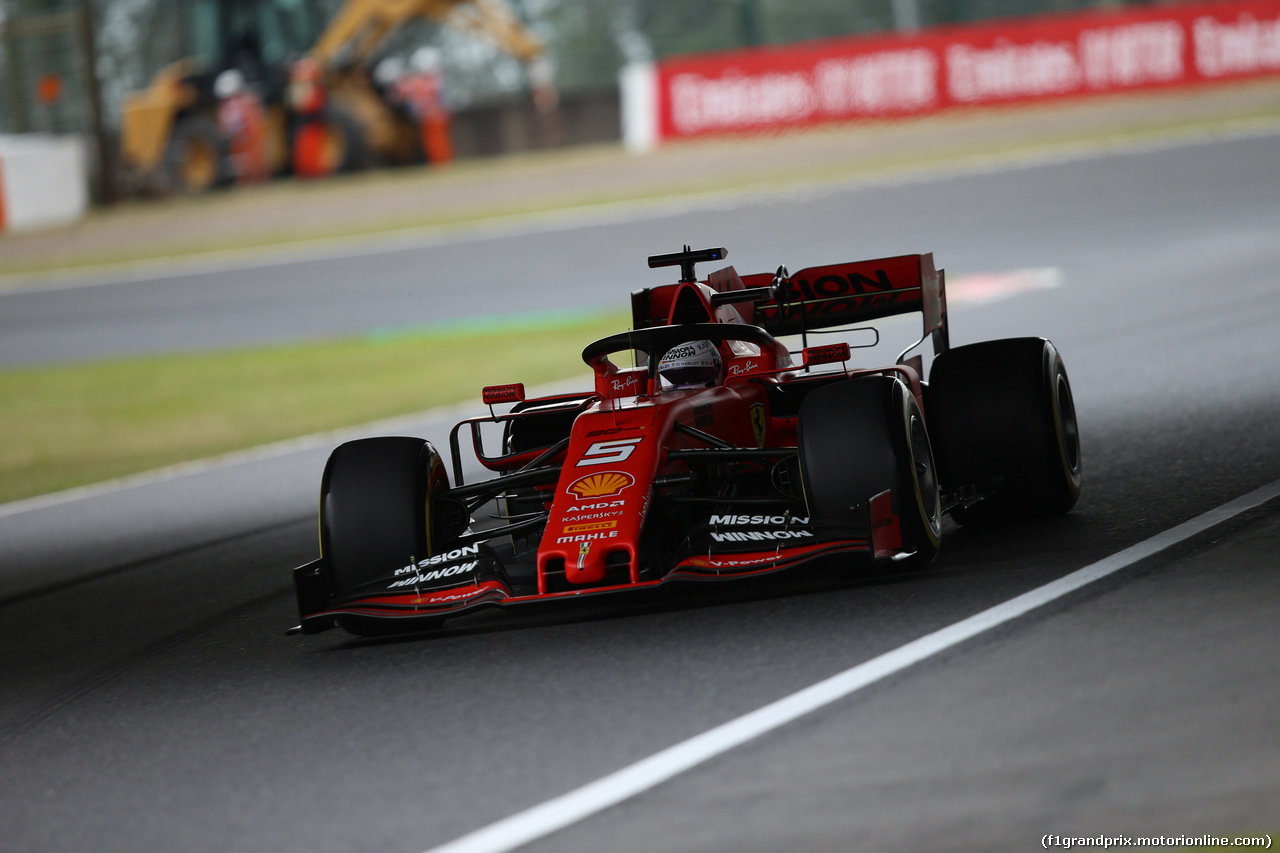 GP GIAPPONE, 11.10.2019- Prove Libere 2, Sebastian Vettel (GER) Ferrari SF90