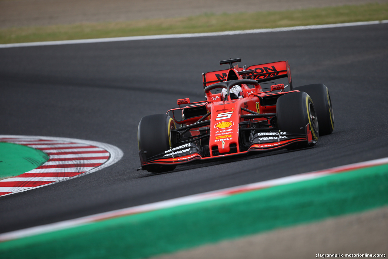 GP GIAPPONE, 11.10.2019- Prove Libere 2, Sebastian Vettel (GER) Ferrari SF90