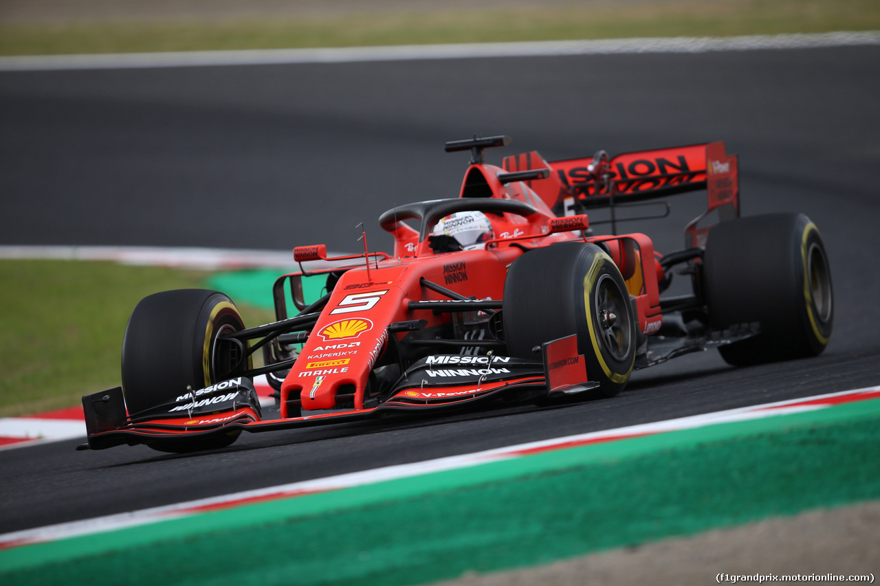 GP GIAPPONE, 11.10.2019- Prove Libere 2, Sebastian Vettel (GER) Ferrari SF90