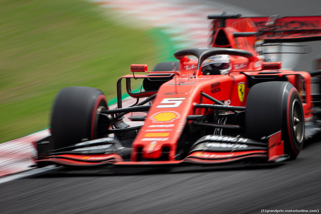 GP GIAPPONE, 11.10.2019- Prove Libere 2, Sebastian Vettel (GER) Ferrari SF90