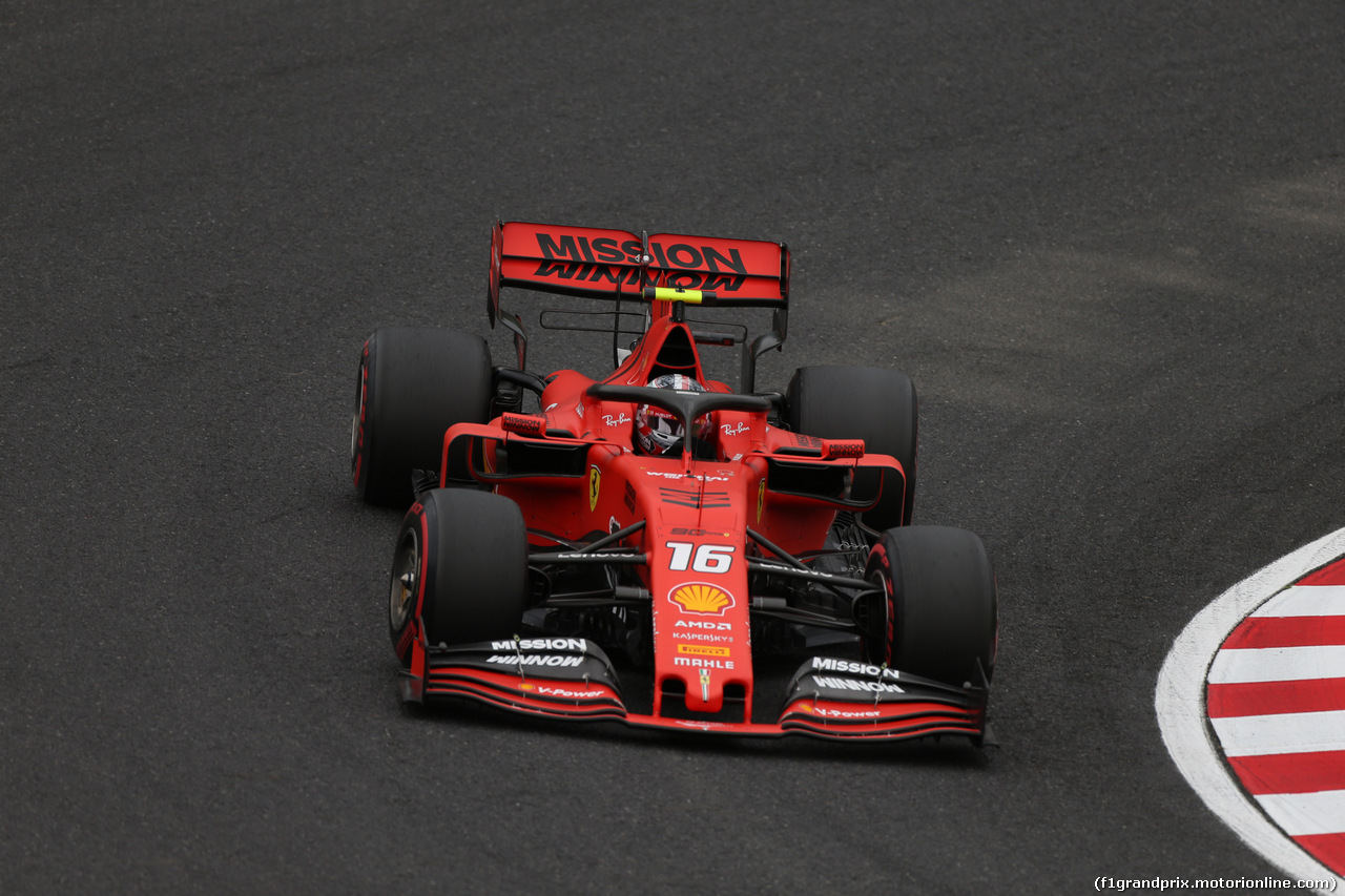 GP GIAPPONE, 11.10.2019- Prove Libere 2, Charles Leclerc (MON) Ferrari SF90