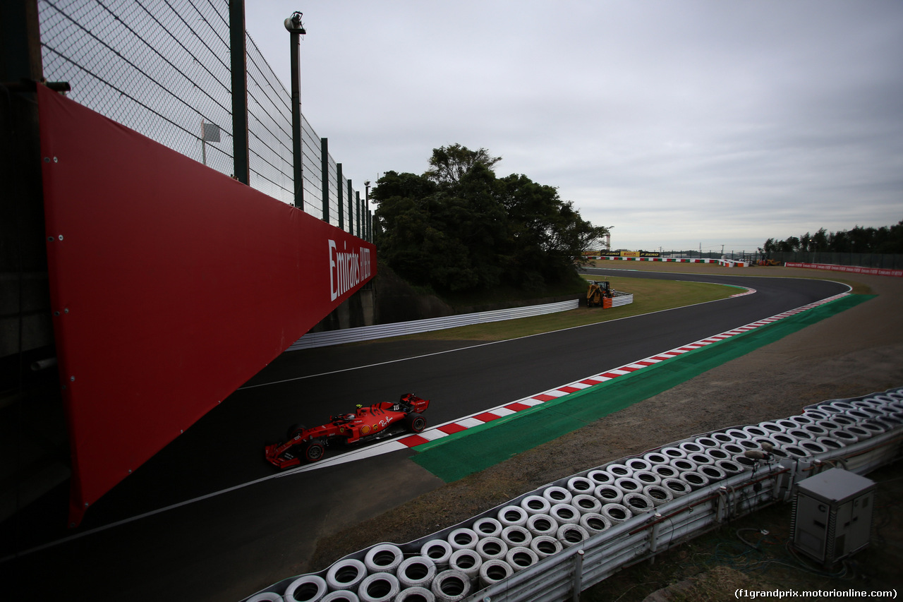 GP GIAPPONE, 11.10.2019- Prove Libere 2, Charles Leclerc (MON) Ferrari SF90