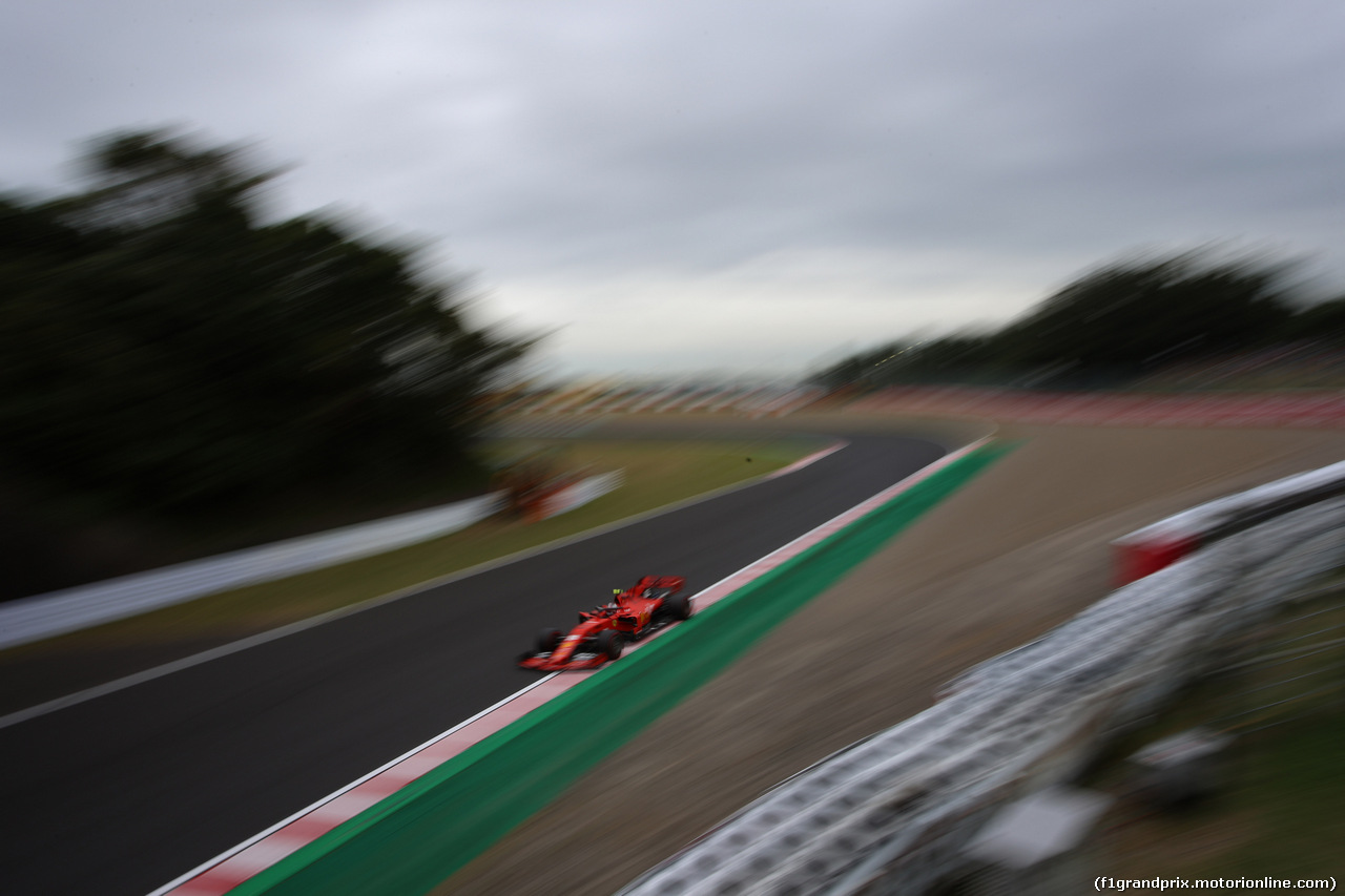 GP GIAPPONE, 11.10.2019- Prove Libere 2, Charles Leclerc (MON) Ferrari SF90