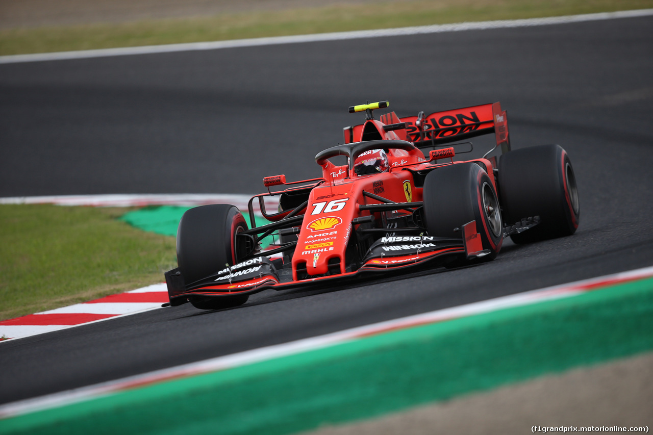 GP GIAPPONE, 11.10.2019- Prove Libere 2, Charles Leclerc (MON) Ferrari SF90