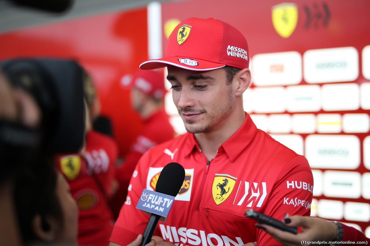 GP GIAPPONE, 11.10.2019- Charles Leclerc (MON) Ferrari SF90