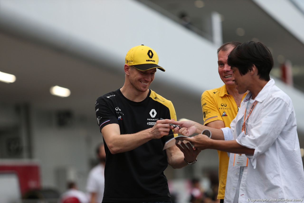 GP GIAPPONE, 11.10.2019- Nico Hulkenberg (GER) Renault Sport F1 Team RS19