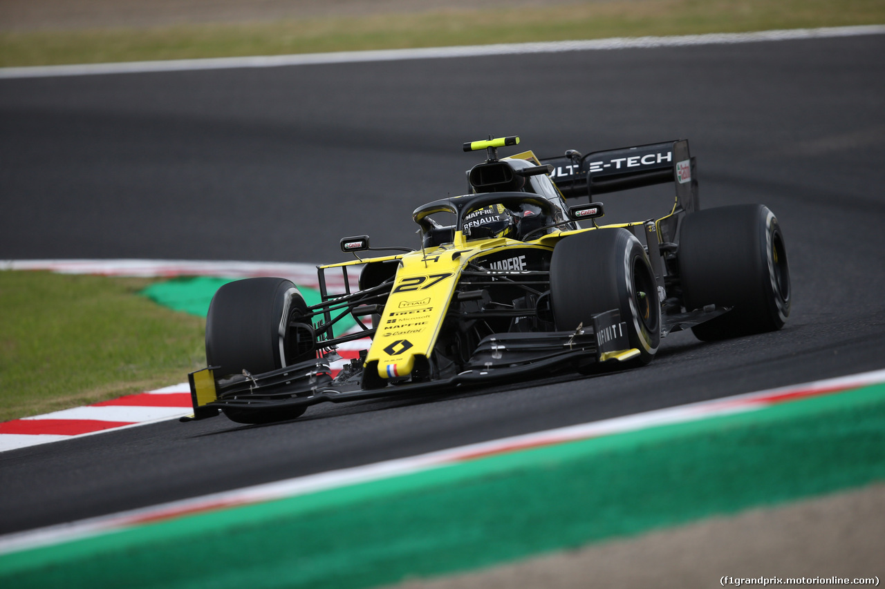 GP GIAPPONE, 11.10.2019- Prove Libere 2, Nico Hulkenberg (GER) Renault Sport F1 Team RS19