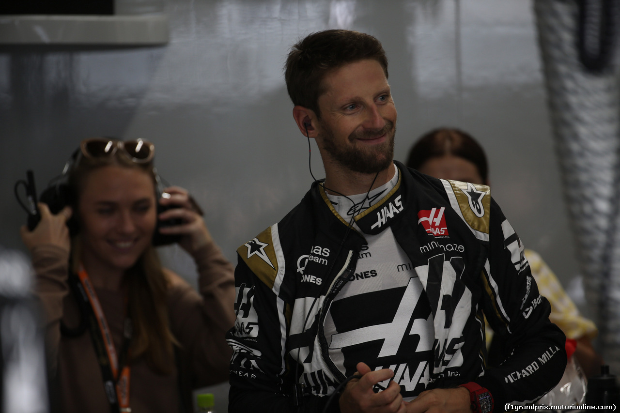 GP GIAPPONE, 11.10.2019- Prove Libere 2, Romain Grosjean (FRA) Haas F1 Team VF-19