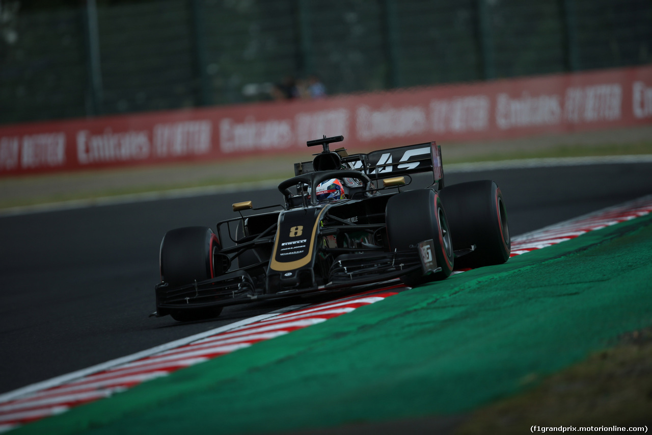 GP GIAPPONE, 11.10.2019- Prove Libere 2, Romain Grosjean (FRA) Haas F1 Team VF-19