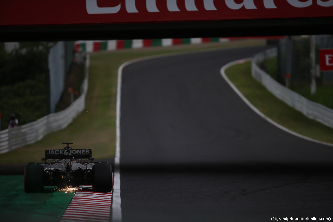 GP GIAPPONE, 11.10.2019- Prove Libere 2, Romain Grosjean (FRA) Haas F1 Team VF-19