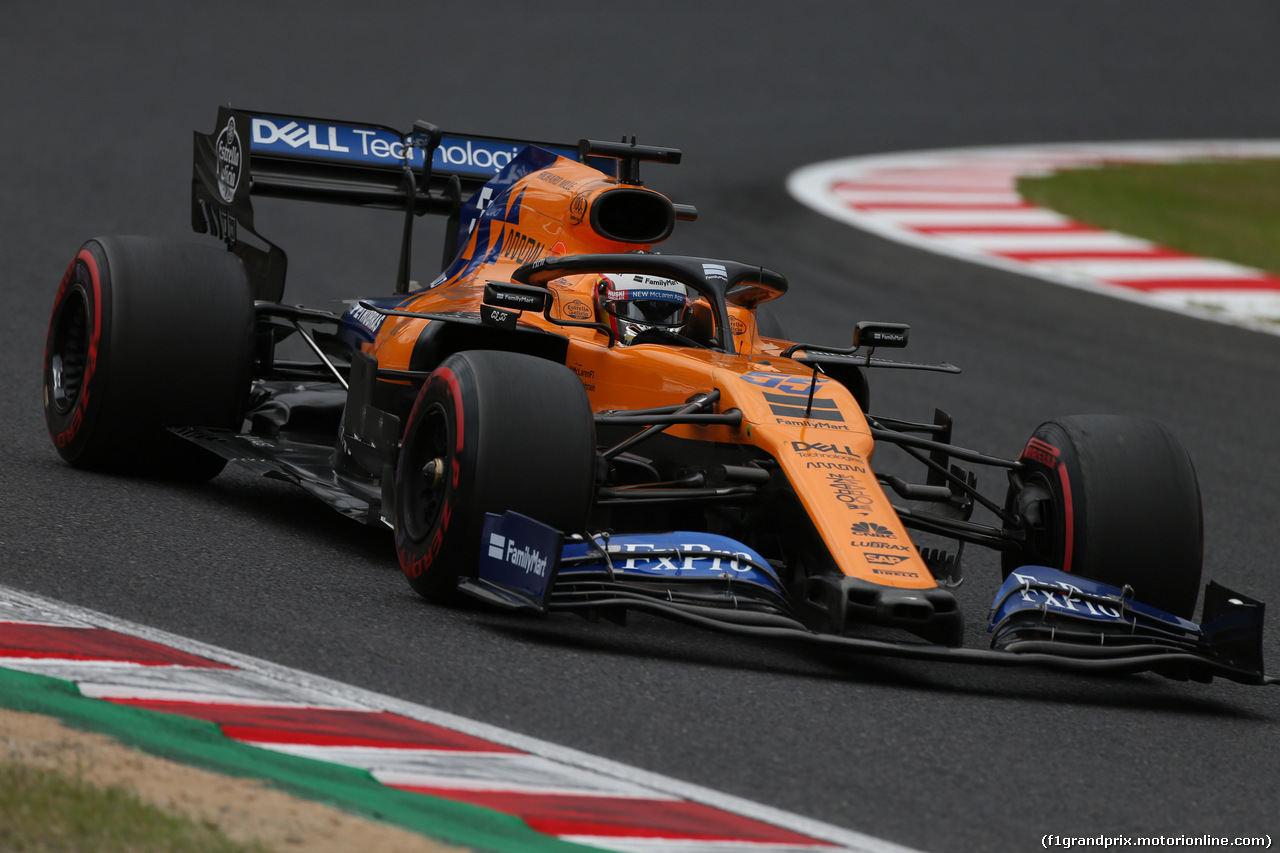 GP GIAPPONE, 11.10.2019- Prove Libere 2, Carlos Sainz Jr (ESP) Mclaren F1 Team MCL34