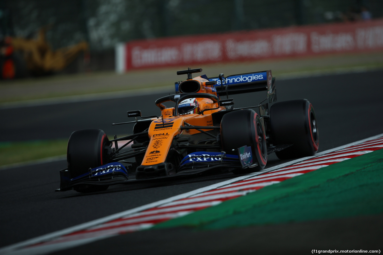 GP GIAPPONE, 11.10.2019- Prove Libere 2, Carlos Sainz Jr (ESP) Mclaren F1 Team MCL34