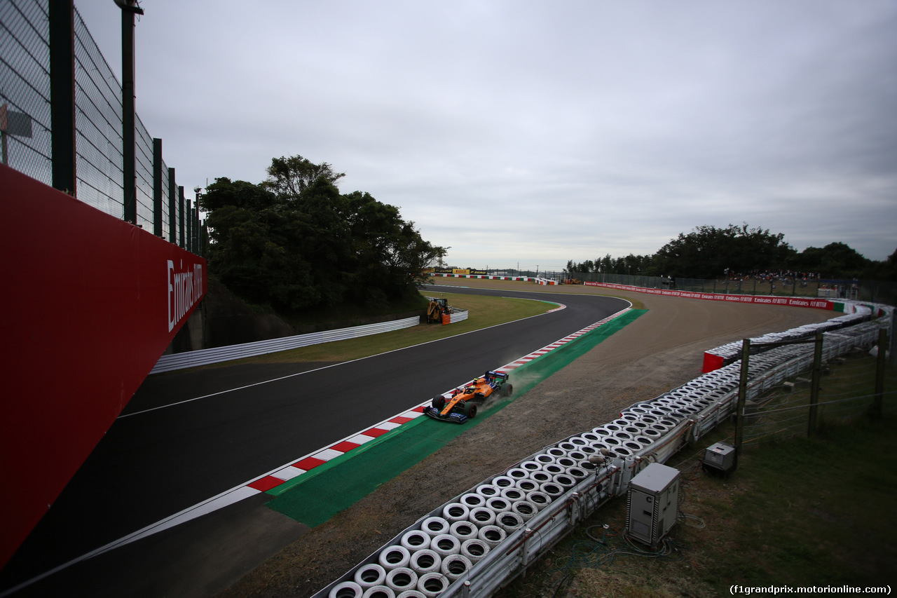 GP GIAPPONE, 11.10.2019- Prove Libere 2, Lando Norris (GBR) Mclaren F1 Team MCL34