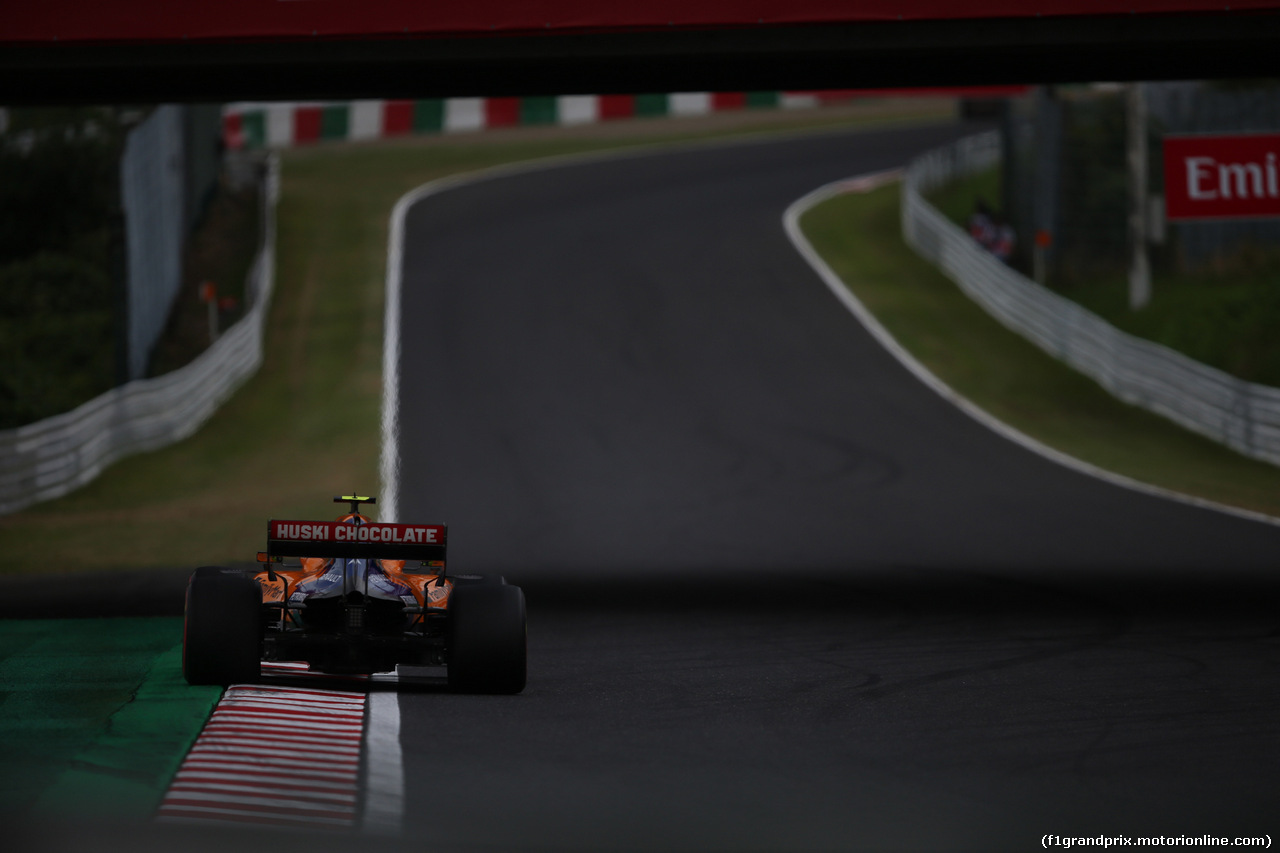 GP GIAPPONE, 11.10.2019- Prove Libere 2, Lando Norris (GBR) Mclaren F1 Team MCL34