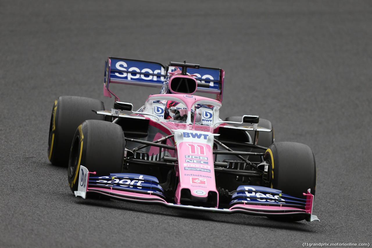 GP GIAPPONE, 11.10.2019- Prove Libere 2, Sergio Perez (MEX) Racing Point F1 RP19