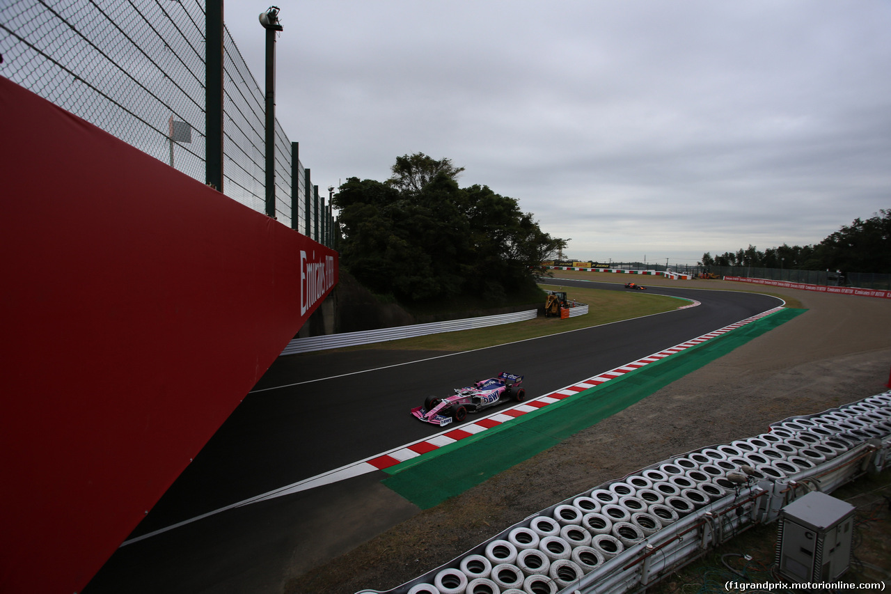 GP GIAPPONE, 11.10.2019- Prove Libere 2, Sergio Perez (MEX) Racing Point F1 RP19