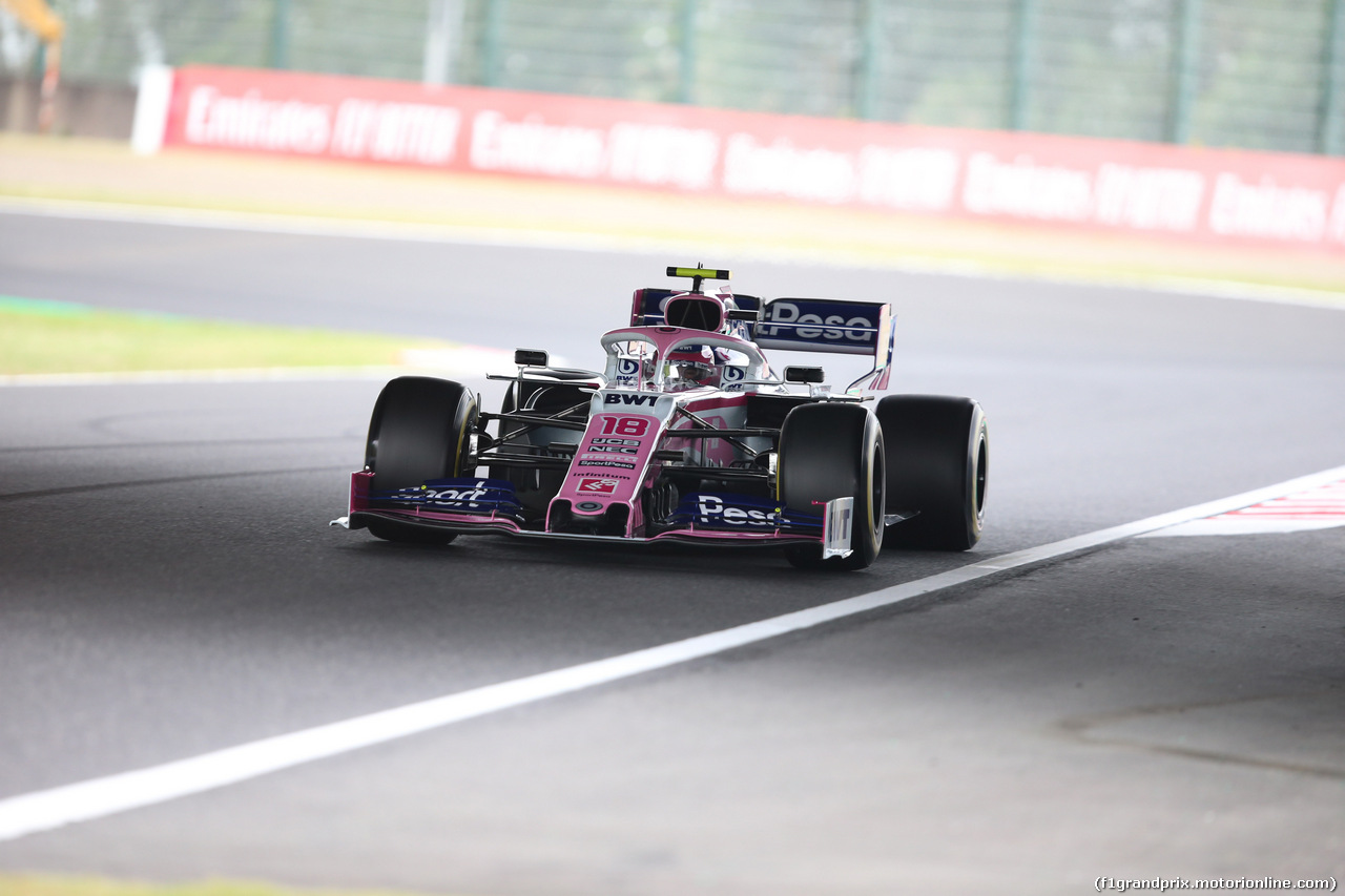 GP GIAPPONE, 11.10.2019- Prove Libere 2, Lance Stroll (CDN) Racing Point F1 RP19