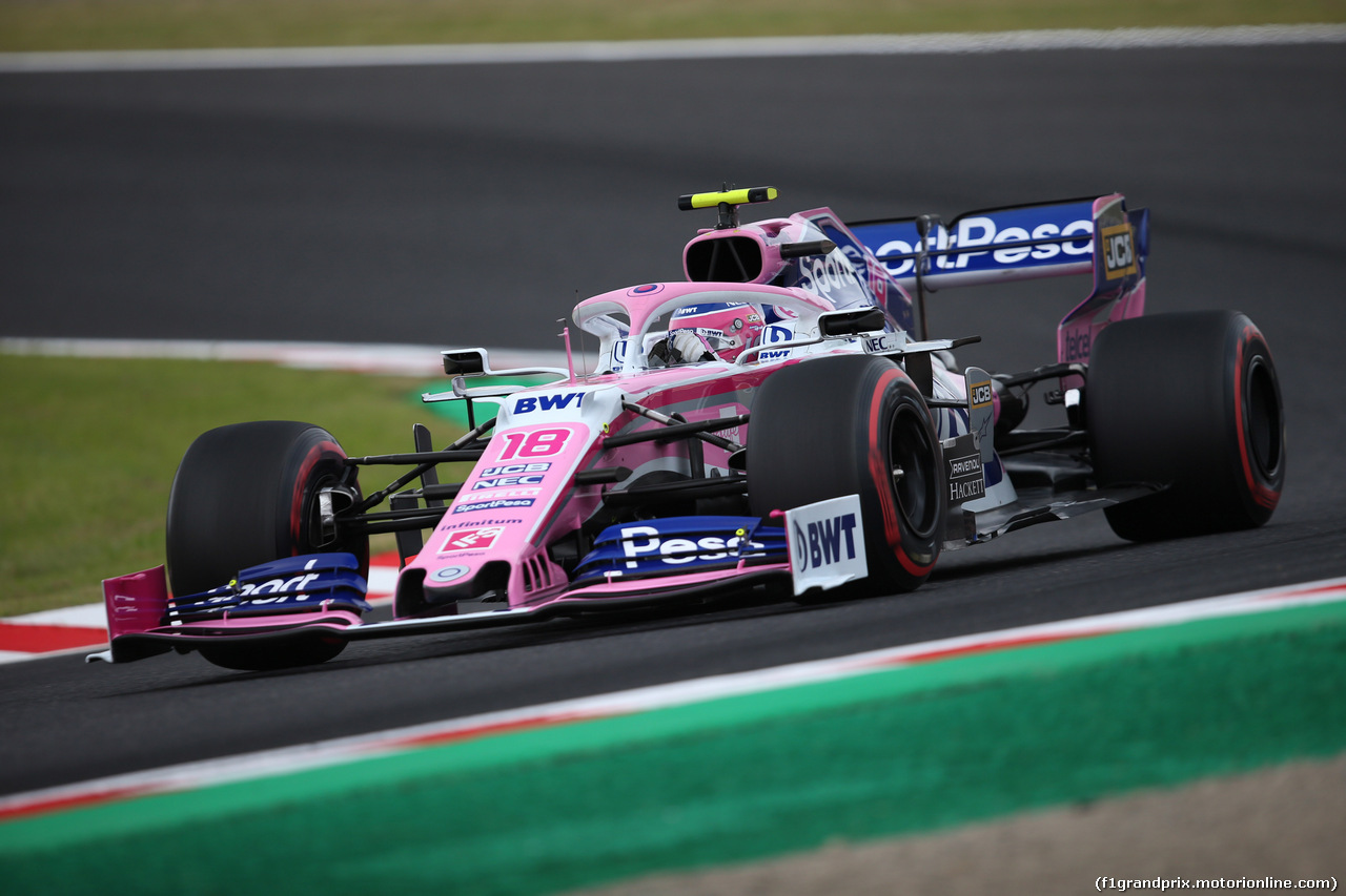 GP GIAPPONE, 11.10.2019- Prove Libere 2, Lance Stroll (CDN) Racing Point F1 RP19