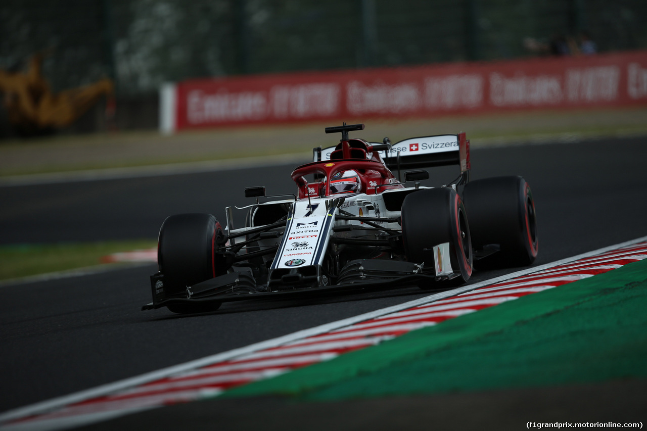 GP GIAPPONE, 11.10.2019- Prove Libere 2, Kimi Raikkonen (FIN) Alfa Romeo Racing C38