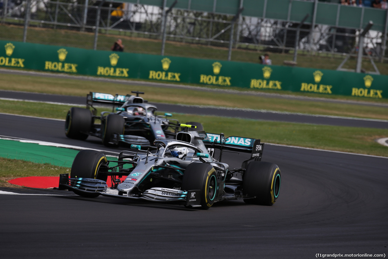 GP GRAN BRETAGNA, 14.07.2019- Gara, Valtteri Bottas (FIN) Mercedes AMG F1 W10 EQ Power