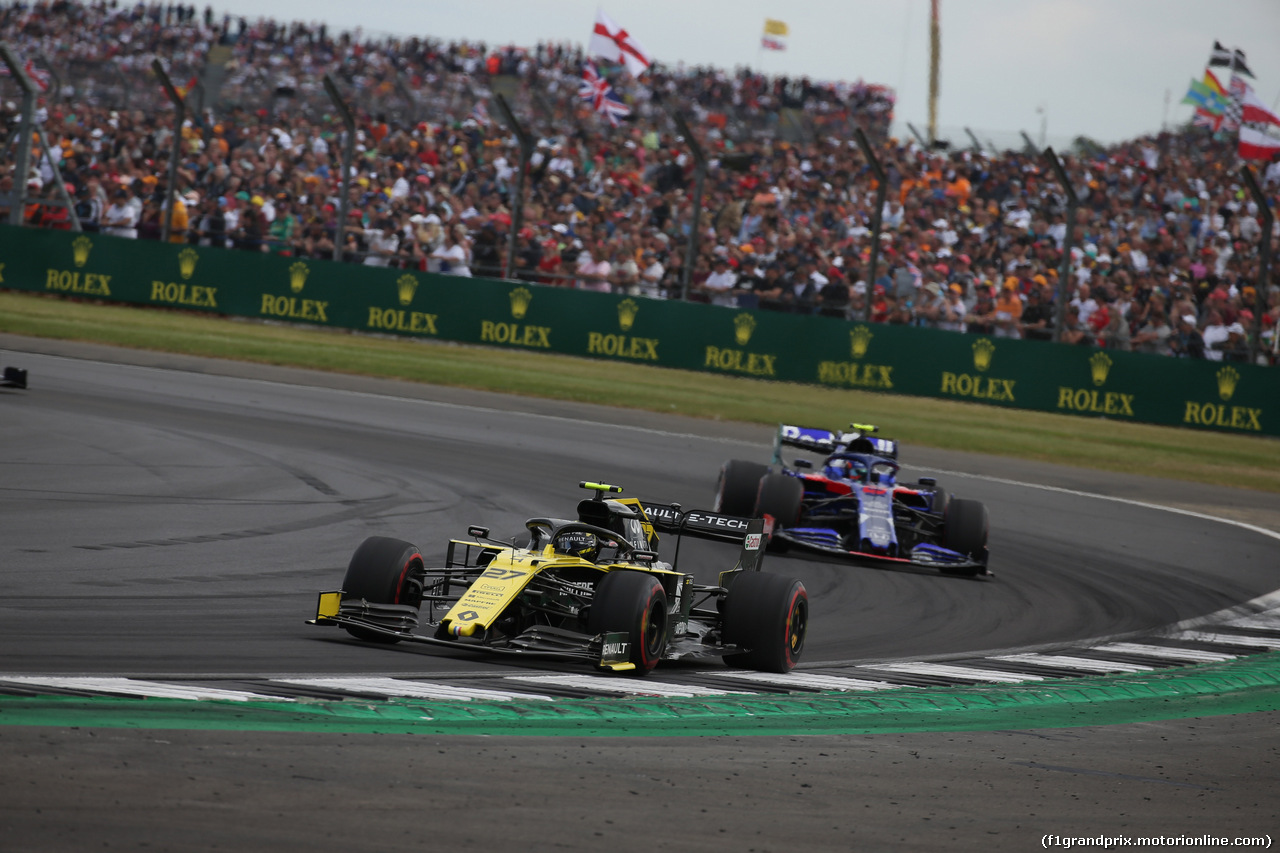 GP GRAN BRETAGNA, 14.07.2019- Gara, Nico Hulkenberg (GER) Renault Sport F1 Team RS19