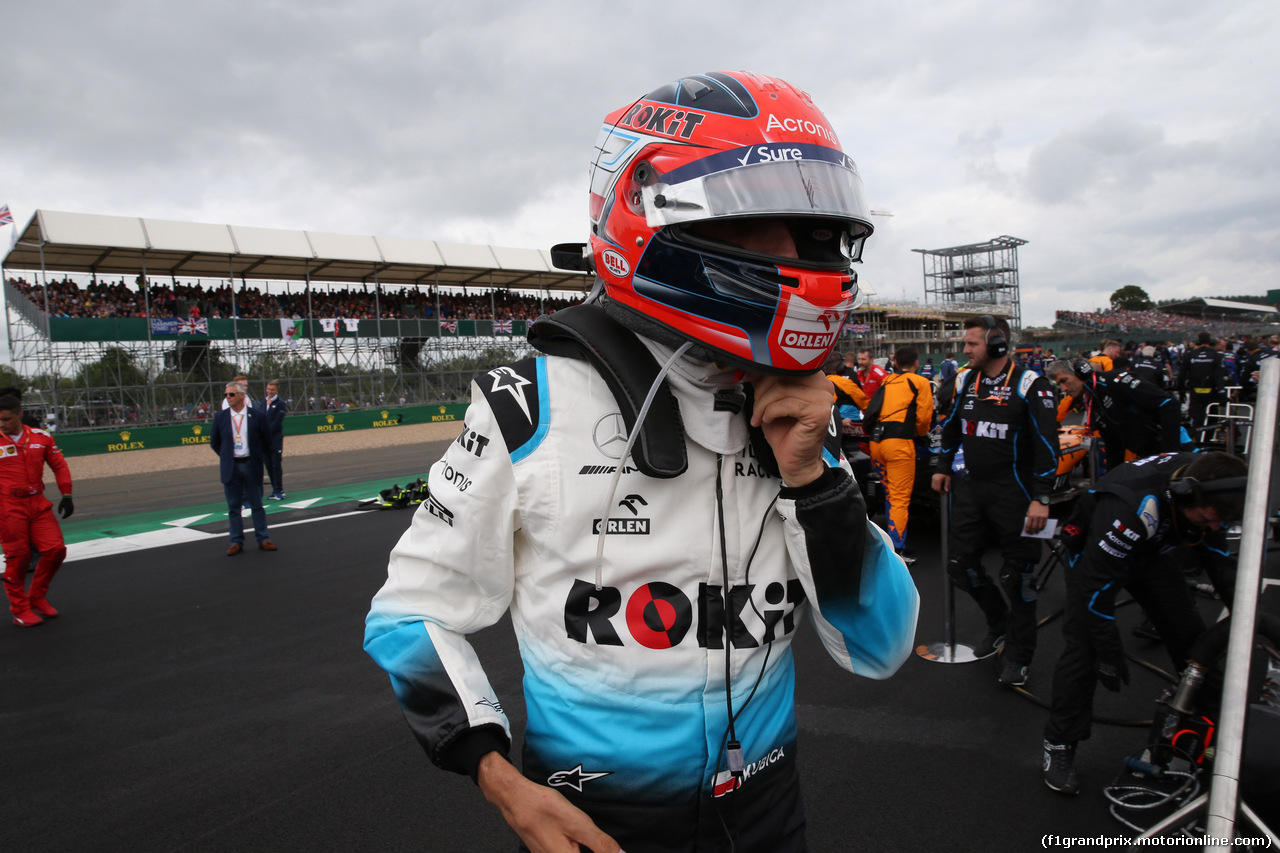 GP GRAN BRETAGNA, 14.07.2019- partenzaing grid, Robert Kubica (POL) Williams F1 FW42