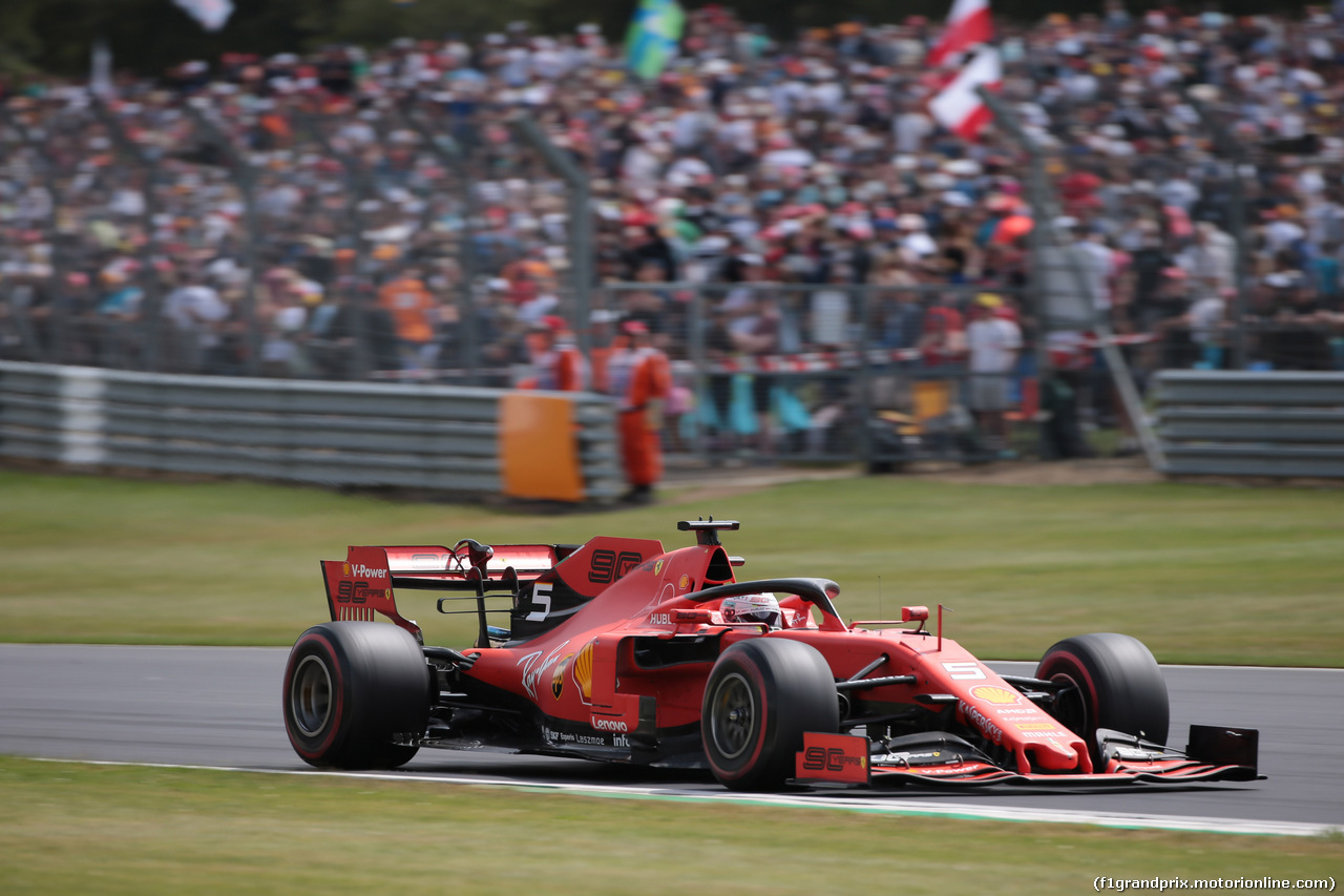 GP GRAN BRETAGNA, 14.07.2019- Gara, Sebastian Vettel (GER) Ferrari SF90