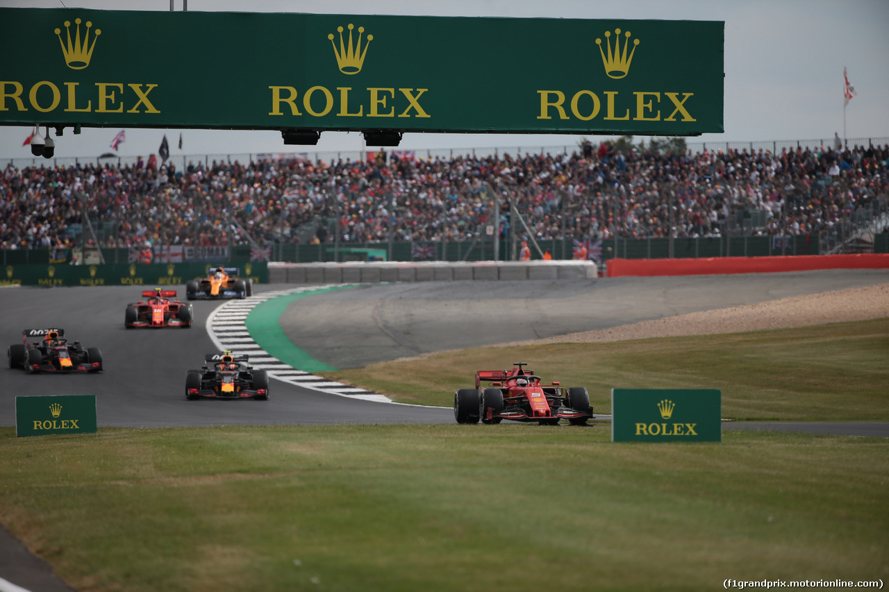 GP GRAN BRETAGNA, 14.07.2019- Gara, Sebastian Vettel (GER) Ferrari SF90