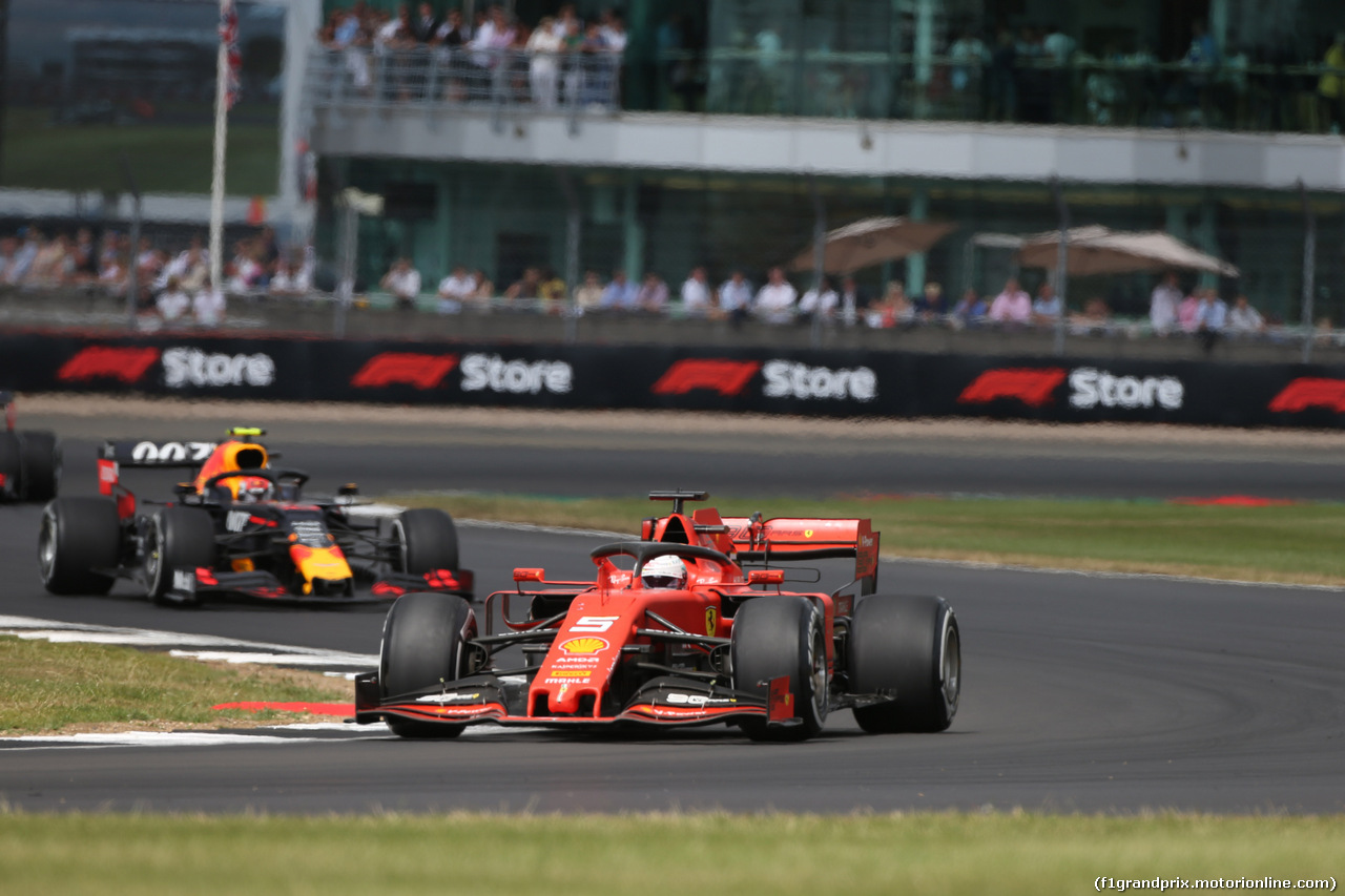 GP GRAN BRETAGNA, 14.07.2019- Gara, Sebastian Vettel (GER) Ferrari SF90