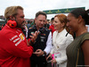 GP GRAN BRETAGNA, 14.07.2019- partenzaing grid, Christian Horner (GBR), Red Bull Racing, Sporting Director with sua moglie Geri Halliwell (GBR) e  Gino Rosato (CDN) Ferrari