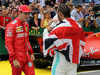 GP GRAN BRETAGNA, 14.07.2019- Parc ferme Charles Leclerc (MON) Ferrari SF90 e Lewis Hamilton (GBR) Mercedes AMG F1 W10 EQ Power