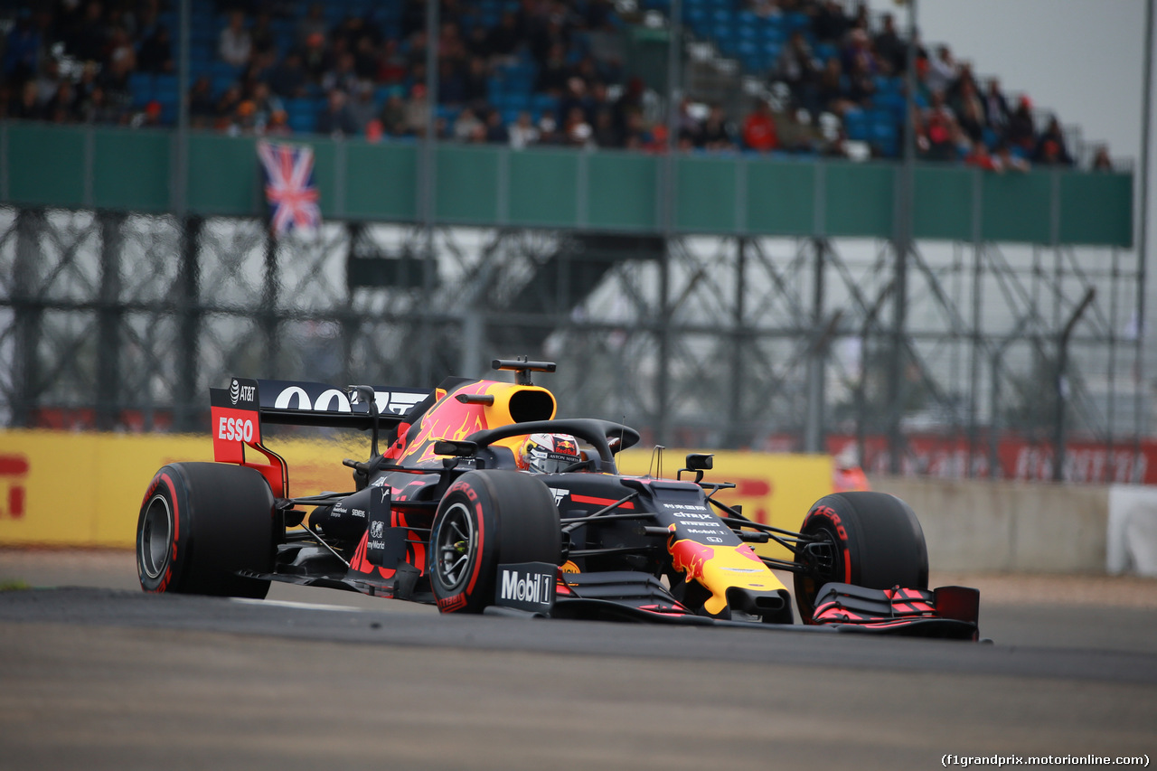 GP GRAN BRETAGNA, 13.07.2019- Free practice 3, Max Verstappen (NED) Red Bull Racing RB15