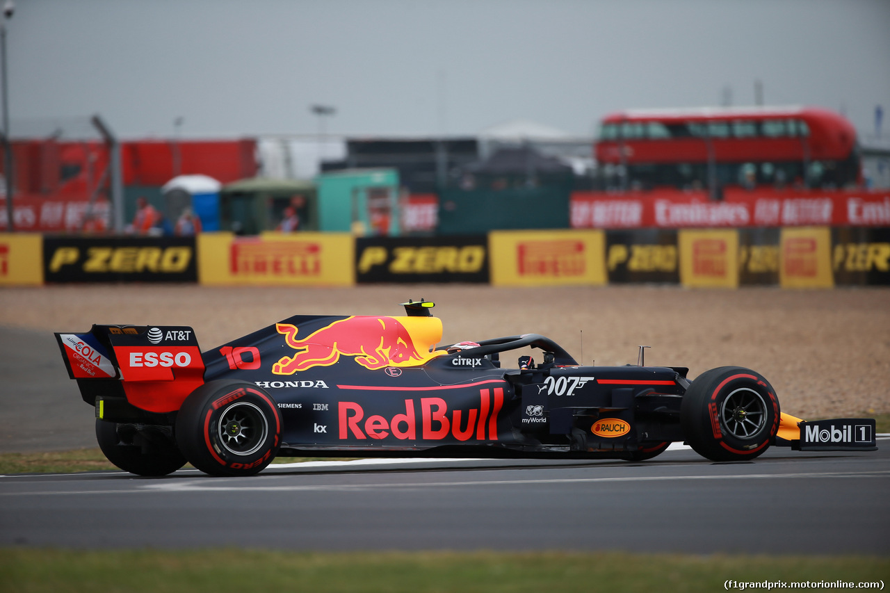 GP GRAN BRETAGNA, 13.07.2019- Free practice 3, Pierre Gasly (FRA) Redbull Racing RB15