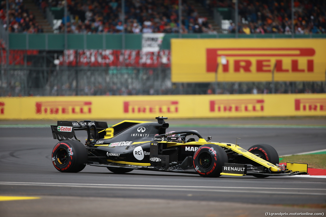 GP GRAN BRETAGNA, 13.07.2019- Free practice 3, Daniel Ricciardo (AUS) Renault Sport F1 Team RS19