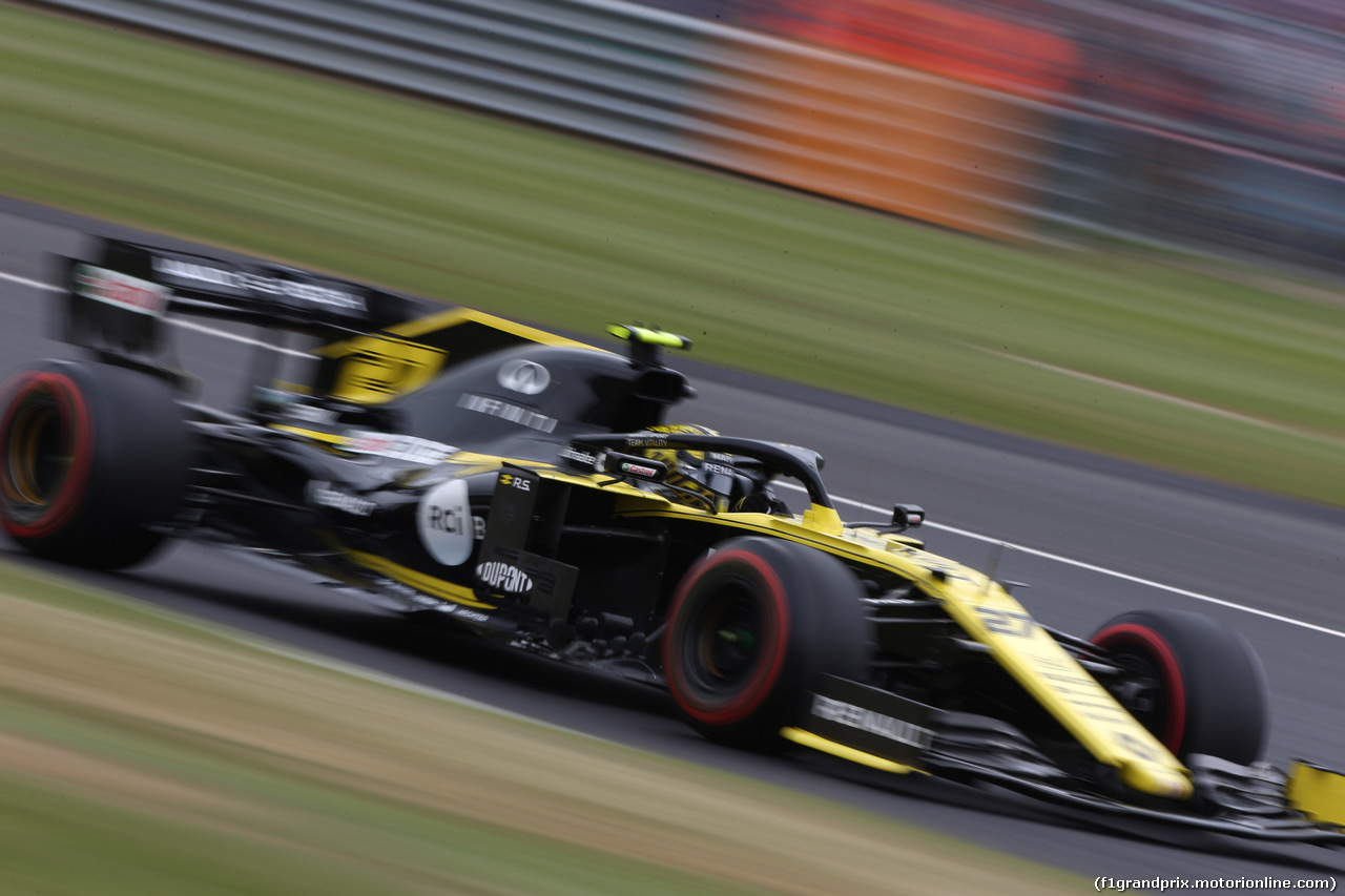 GP GRAN BRETAGNA, 13.07.2019- Free practice 3, Nico Hulkenberg (GER) Renault Sport F1 Team RS19