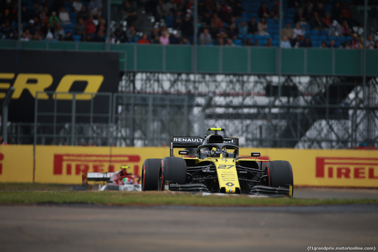 GP GRAN BRETAGNA, 13.07.2019- Free practice 3, Nico Hulkenberg (GER) Renault Sport F1 Team RS19