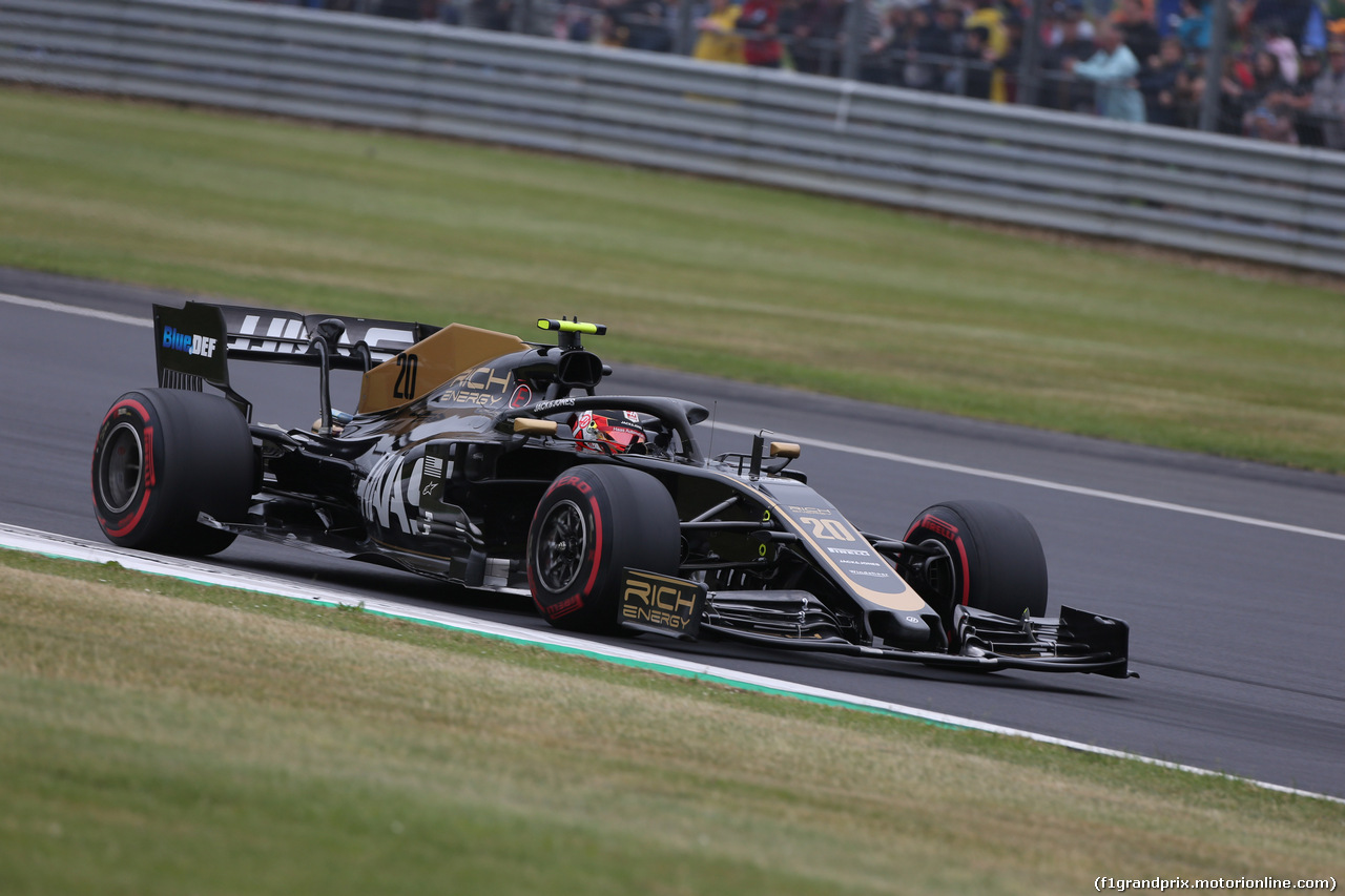 GP GRAN BRETAGNA, 13.07.2019- Free practice 3, Kevin Magnussen (DEN) Haas F1 Team VF-19