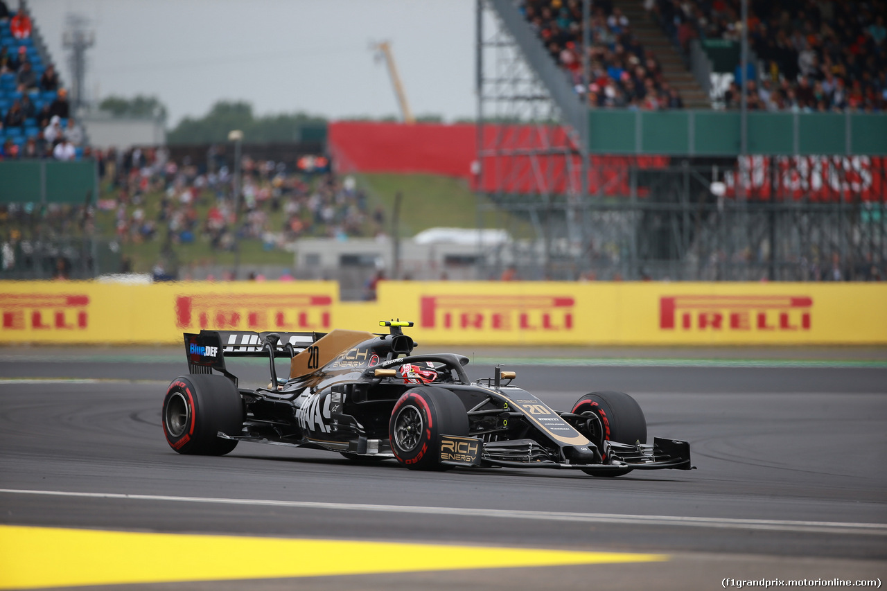 GP GRAN BRETAGNA, 13.07.2019- Free practice 3, Kevin Magnussen (DEN) Haas F1 Team VF-19