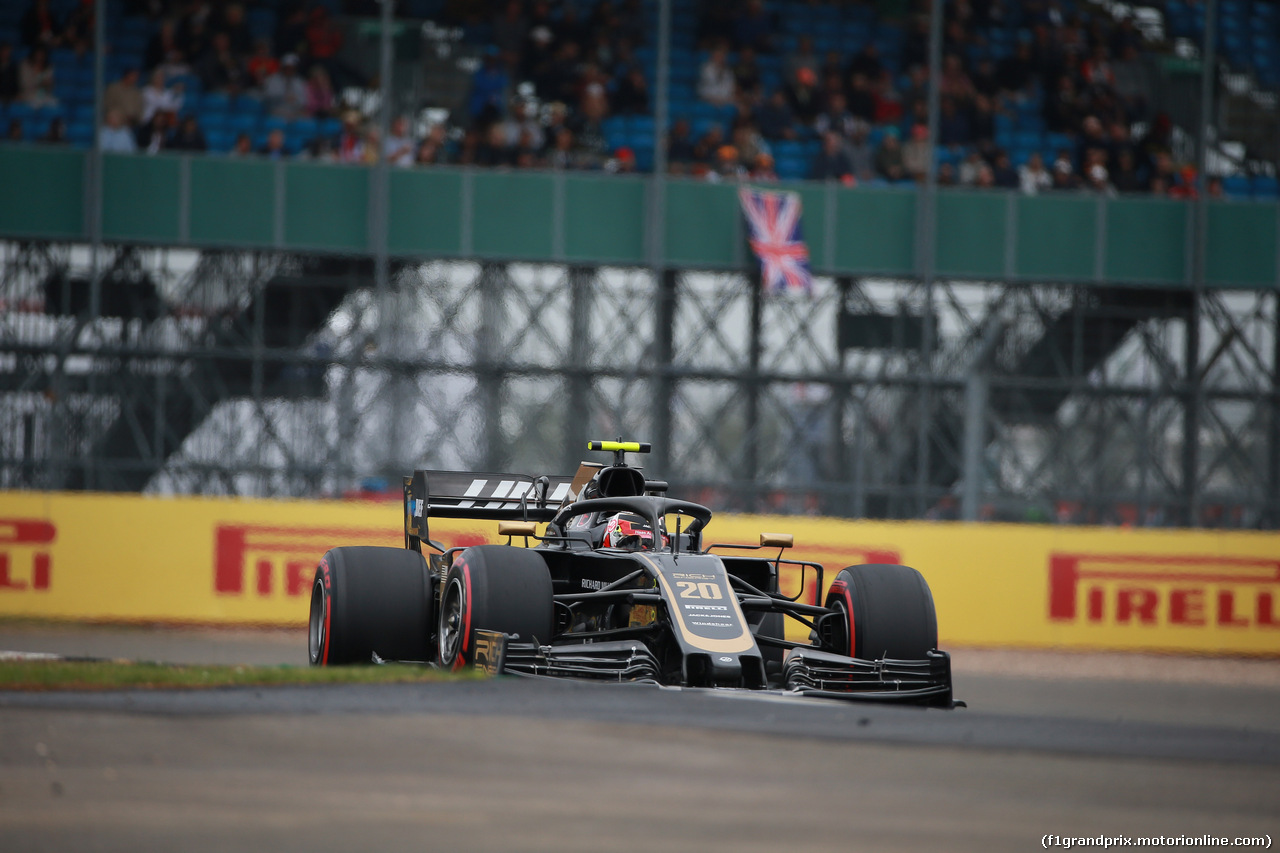 GP GRAN BRETAGNA, 13.07.2019- Free practice 3, Kevin Magnussen (DEN) Haas F1 Team VF-19