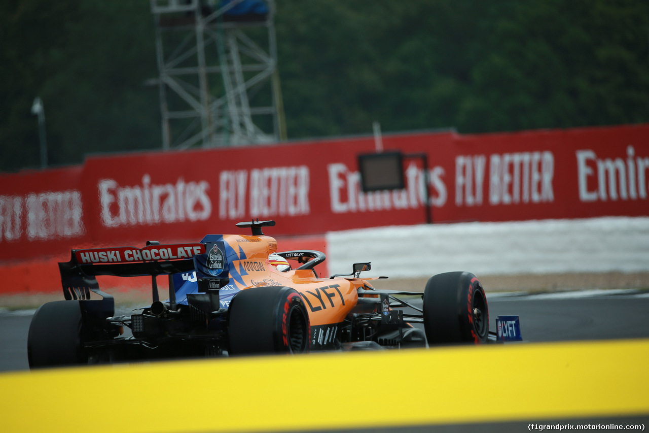 GP GRAN BRETAGNA, 13.07.2019- Free practice 3, Carlos Sainz Jr (ESP) Mclaren F1 Team MCL34