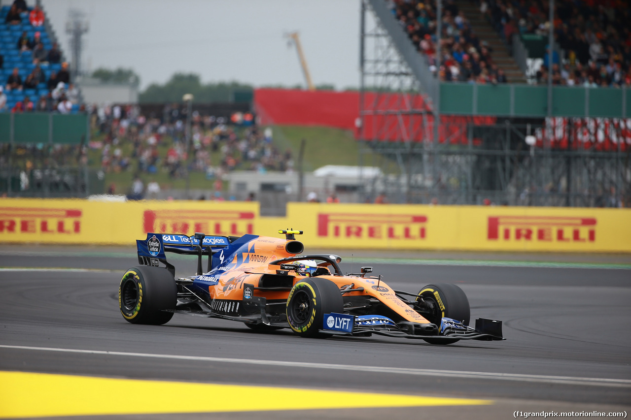 GP GRAN BRETAGNA, 13.07.2019- Free practice 3, Lando Norris (GBR) Mclaren F1 Team MCL34