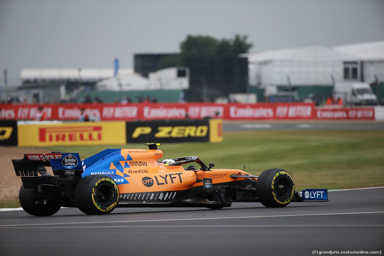 GP GRAN BRETAGNA, 13.07.2019- Free practice 3, Lando Norris (GBR) Mclaren F1 Team MCL34