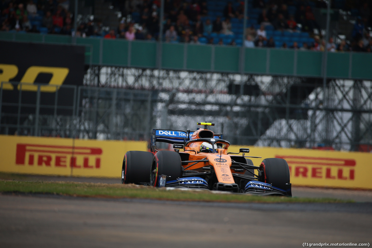 GP GRAN BRETAGNA, 13.07.2019- Free practice 3, Lando Norris (GBR) Mclaren F1 Team MCL34