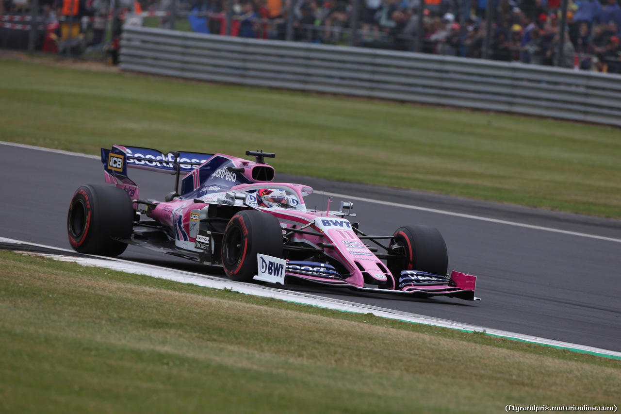 GP GRAN BRETAGNA, 13.07.2019- Free practice 3, Sergio Perez (MEX) Racing Point F1 RP19