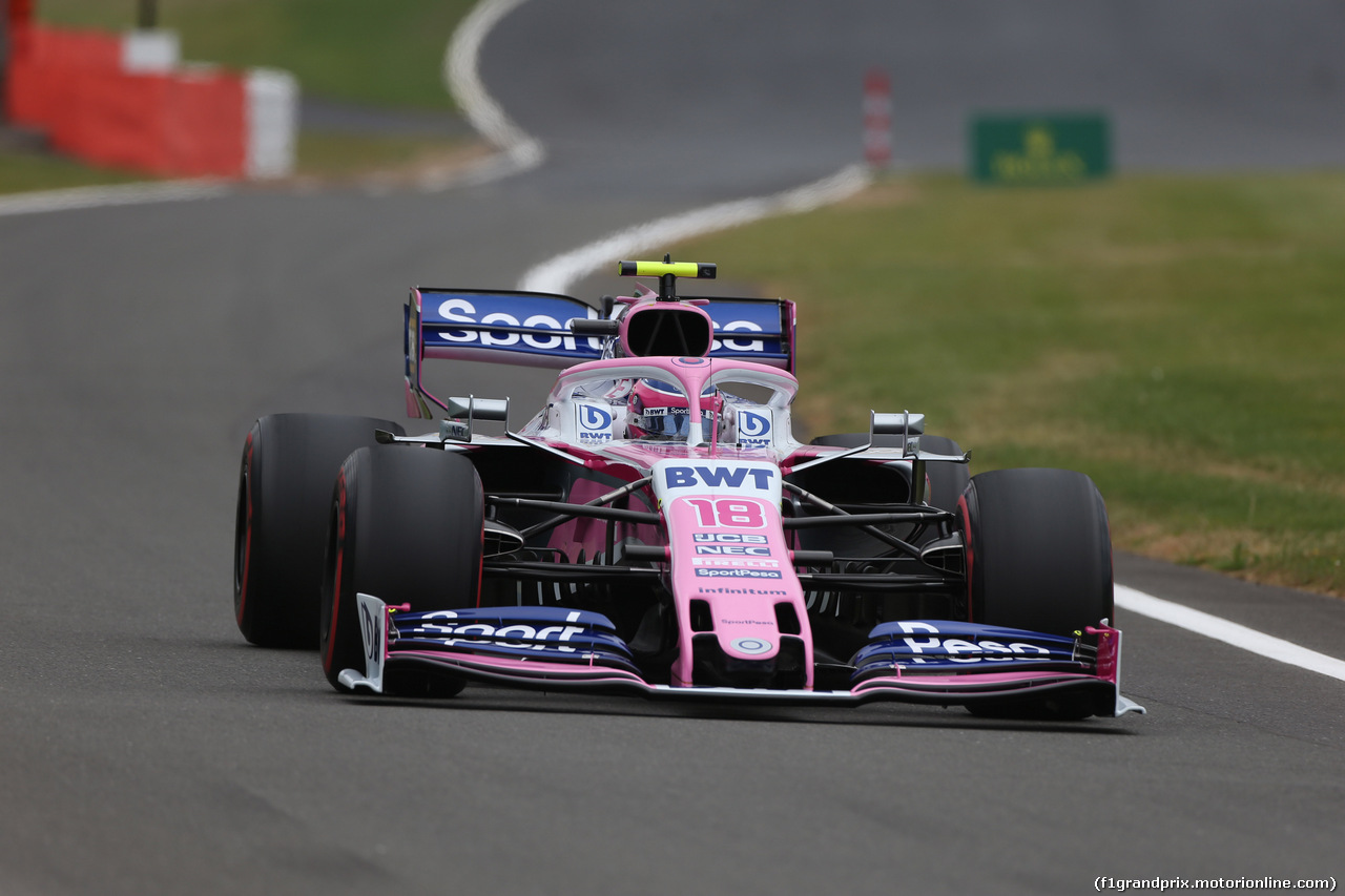 GP GRAN BRETAGNA, 13.07.2019- Free practice 3, Lance Stroll (CDN) Racing Point F1 RP19