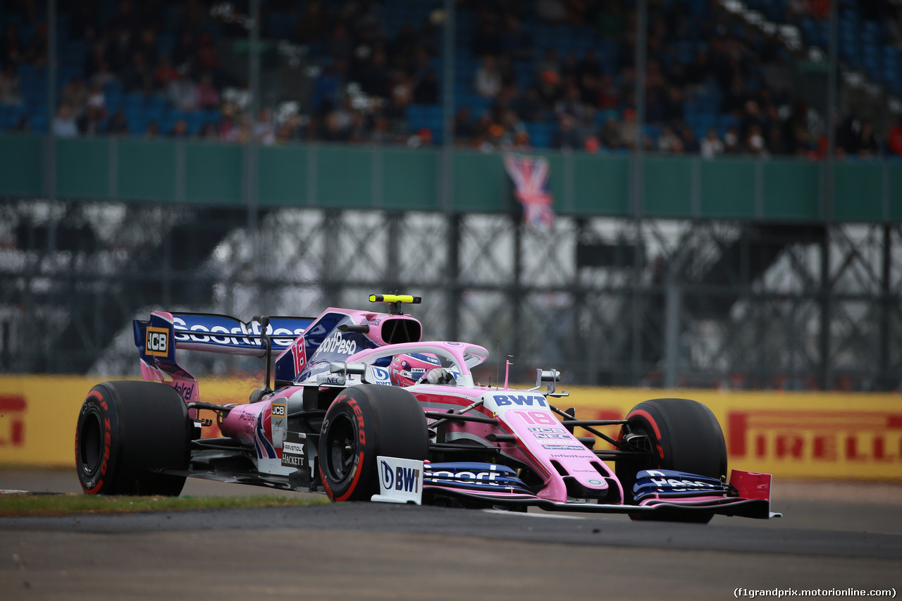 GP GRAN BRETAGNA, 13.07.2019- Free practice 3, Lance Stroll (CDN) Racing Point F1 RP19