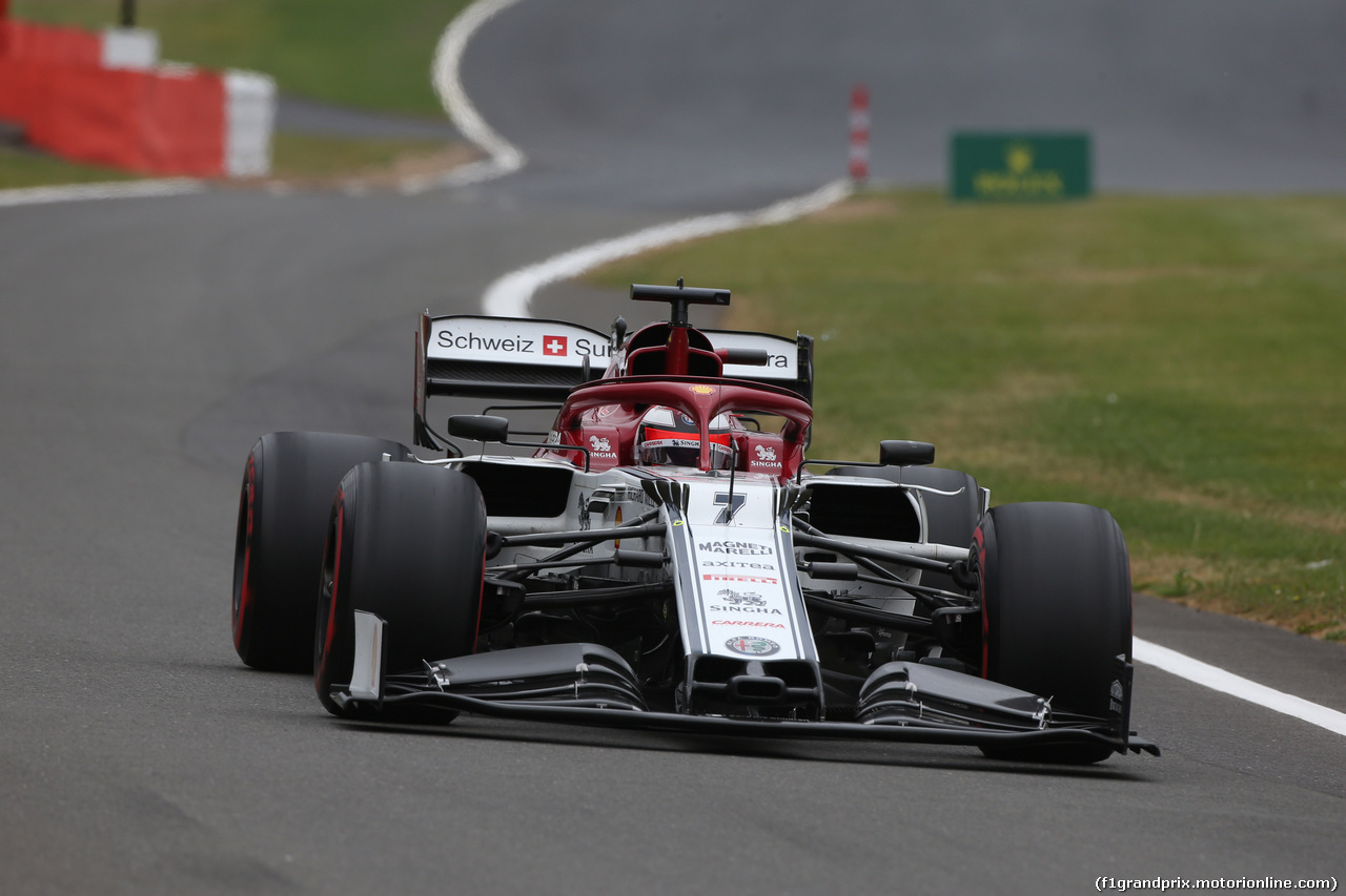 GP GRAN BRETAGNA, 13.07.2019- Free practice 3, Kimi Raikkonen (FIN) Alfa Romeo Racing C38