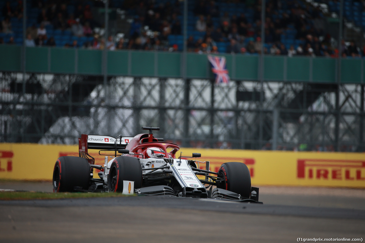 GP GRAN BRETAGNA, 13.07.2019- Free practice 3, Kimi Raikkonen (FIN) Alfa Romeo Racing C38