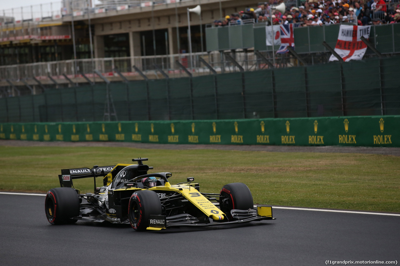 GP GRAN BRETAGNA, 13.07.2019- Qualifiche, Daniel Ricciardo (AUS) Renault Sport F1 Team RS19