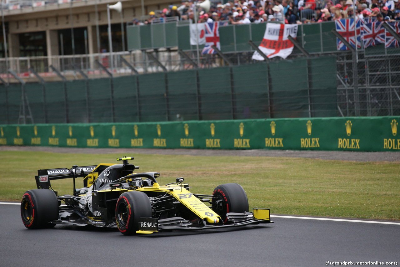 GP GRAN BRETAGNA, 13.07.2019- Qualifiche, Nico Hulkenberg (GER) Renault Sport F1 Team RS19